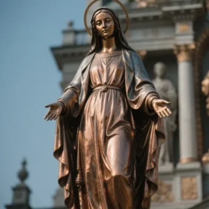 Virgin Mary Bronze Statue