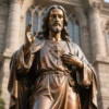 Bronze Statue of Jesus - Image 3
