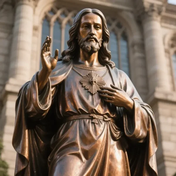 Bronze Statue of Jesus - Image 3
