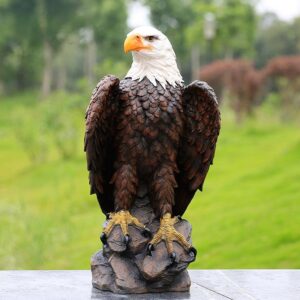 Simulation resin sculpture eagle ornament