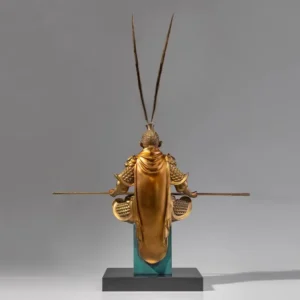 Full Bronze Black Mythical Monkey King Ornament