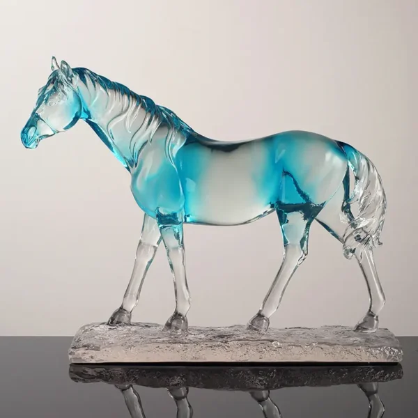 Scandinavian Resin Crafts Horse Statue