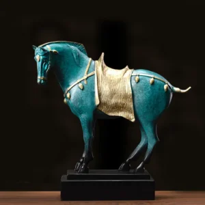 Tang Sancai Cast Bronze Sculpture Crafts