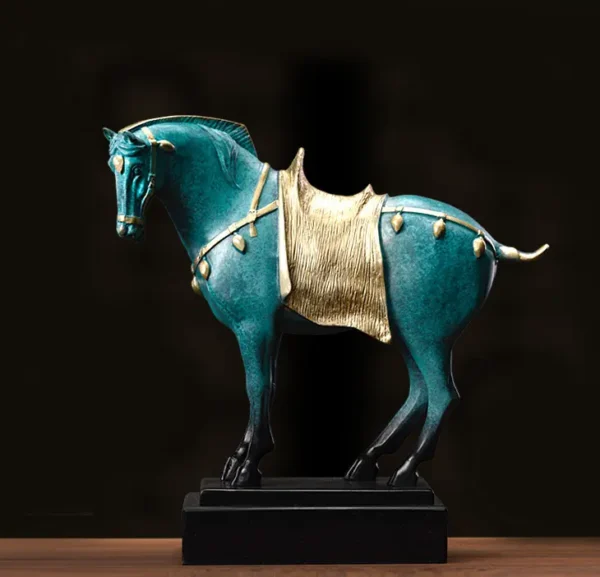 Tang Sancai Cast Bronze Sculpture Crafts