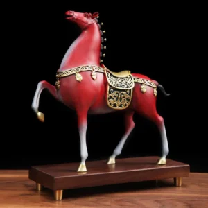 TANG HORSE POSITION brass sculpture