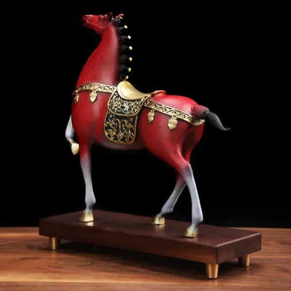 TANG HORSE POSITION brass sculpture