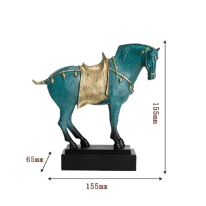 Tang Sancai Cast Bronze Sculpture Crafts