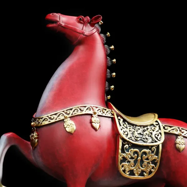 TANG HORSE POSITION brass sculpture